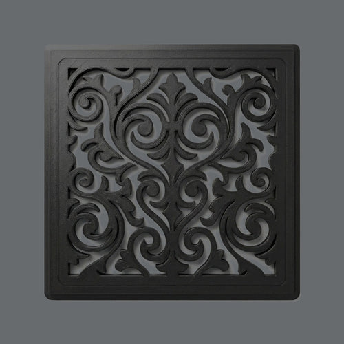 Kratka wentylacyjna meblowa do szafy 10x10 / 15x15 / 20x20 cm – Damask, druk 3D PETG