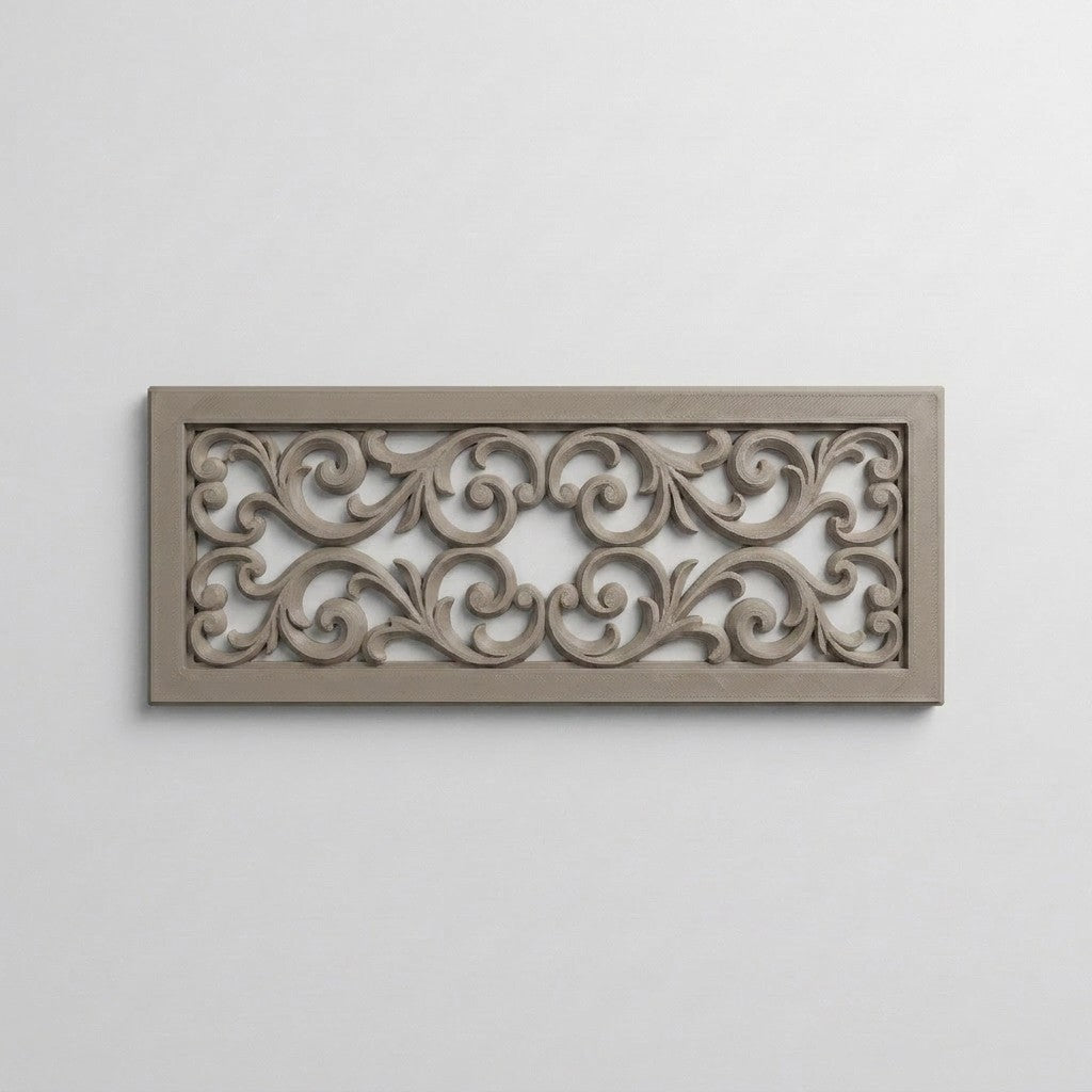 Kratka wentylacyjna – ornament Kaszmir (druk 3D PETG)