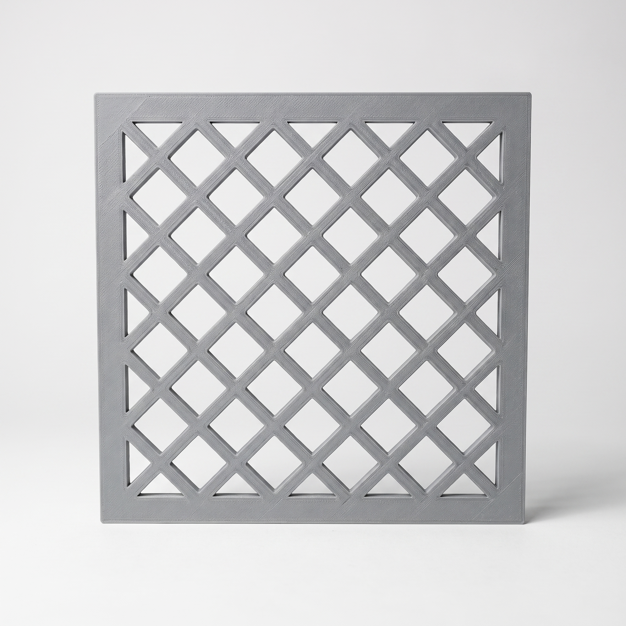 Kratka wentylacyjna meblowa — argyle (kwadratowa, druk 3D PETG)