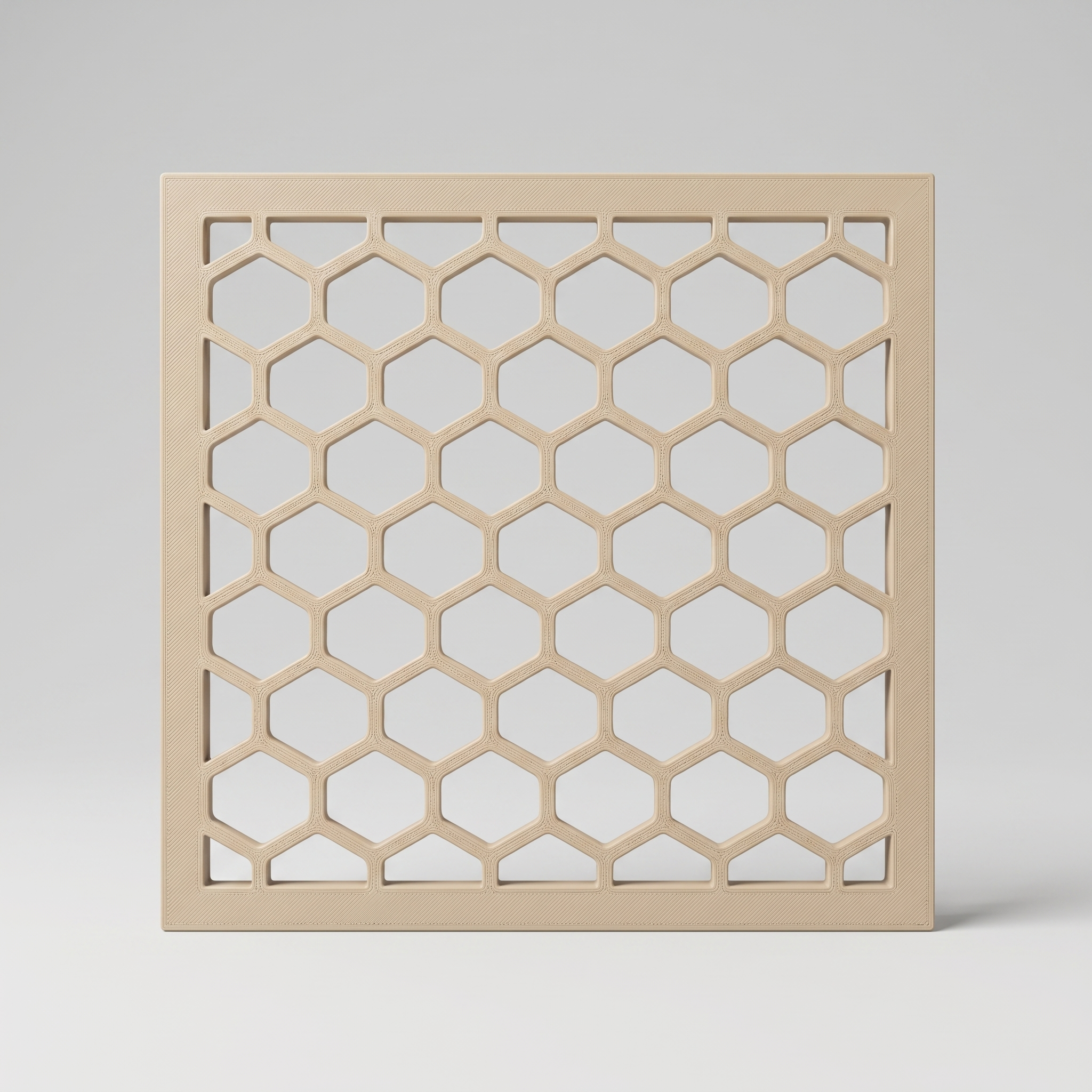 Kratka wentylacyjna meblowa — rattan (kwadratowa, druk 3D PETG)