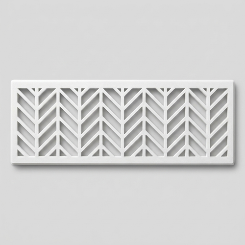 Kratka wentylacyjna meblowa chevron — podłużna, druk 3D