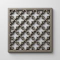 Kratka wentylacyjna kwadratowa Quatrefoil – druk 3D PETG