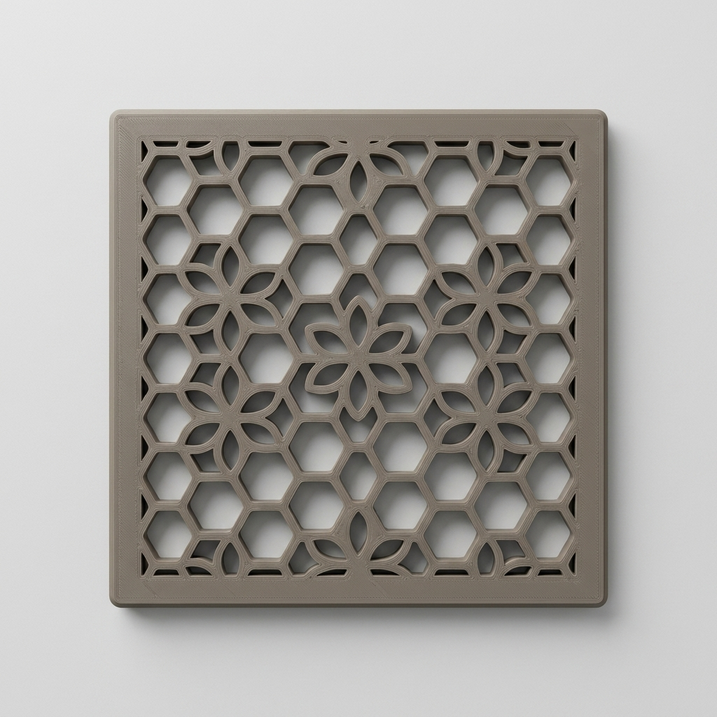 Kratka wentylacyjna kwadratowa Plaster miodu – druk 3D PETG